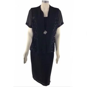 Chic Black Midi Pencil Skirt